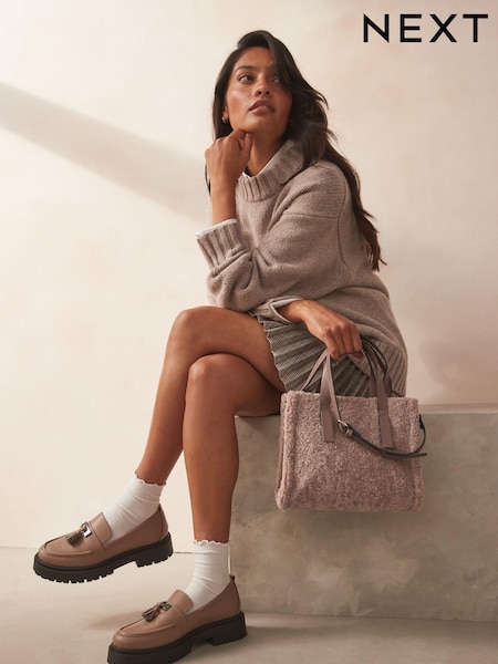 Nature - Sac à bandoulière en peau de mouton (E54326) | € 11
