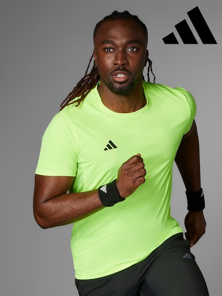 adidas Green Adizero Essentials Running T-Shirt (E54403) | R$ 245