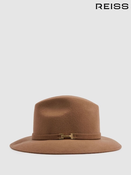 Reiss Camel Holly Wool Fedora (E54472) | €95