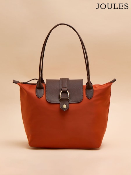 Joules Edie Orange Shopper Bag (E54648) | $97