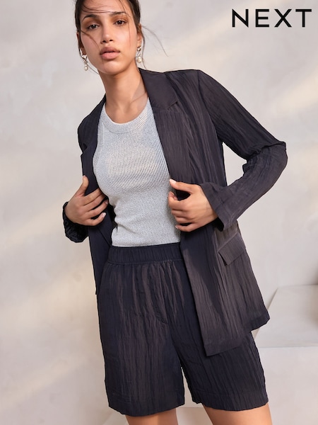 Black Relaxed Textured Blazer (E54750) | 1,696 UAH