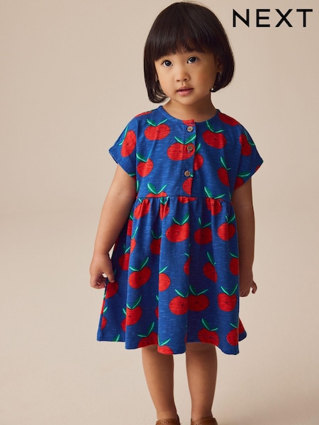 Blue Tomato Print Short Sleeve Jersey Summer Dress (3mths-7yrs) (E54818) | $14 - $17
