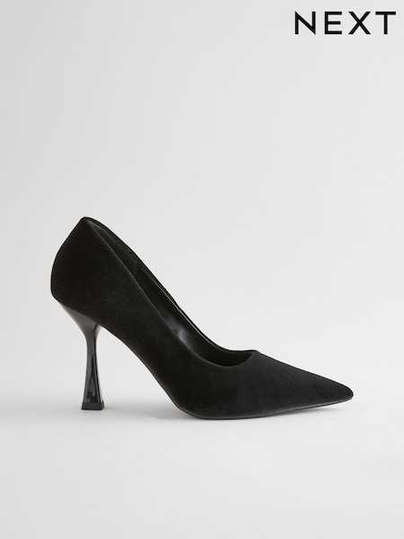 Musta - Forever Comfort ® Point Toe Curve korkokengät Avokas (E54858) | €30