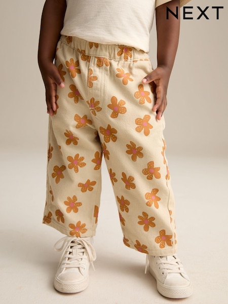 הדפס פרחים נייטרלי - Pull On Trousers (3mths-7yrs) (E54900) | ‏63‏₪ - ‏71‏ ₪