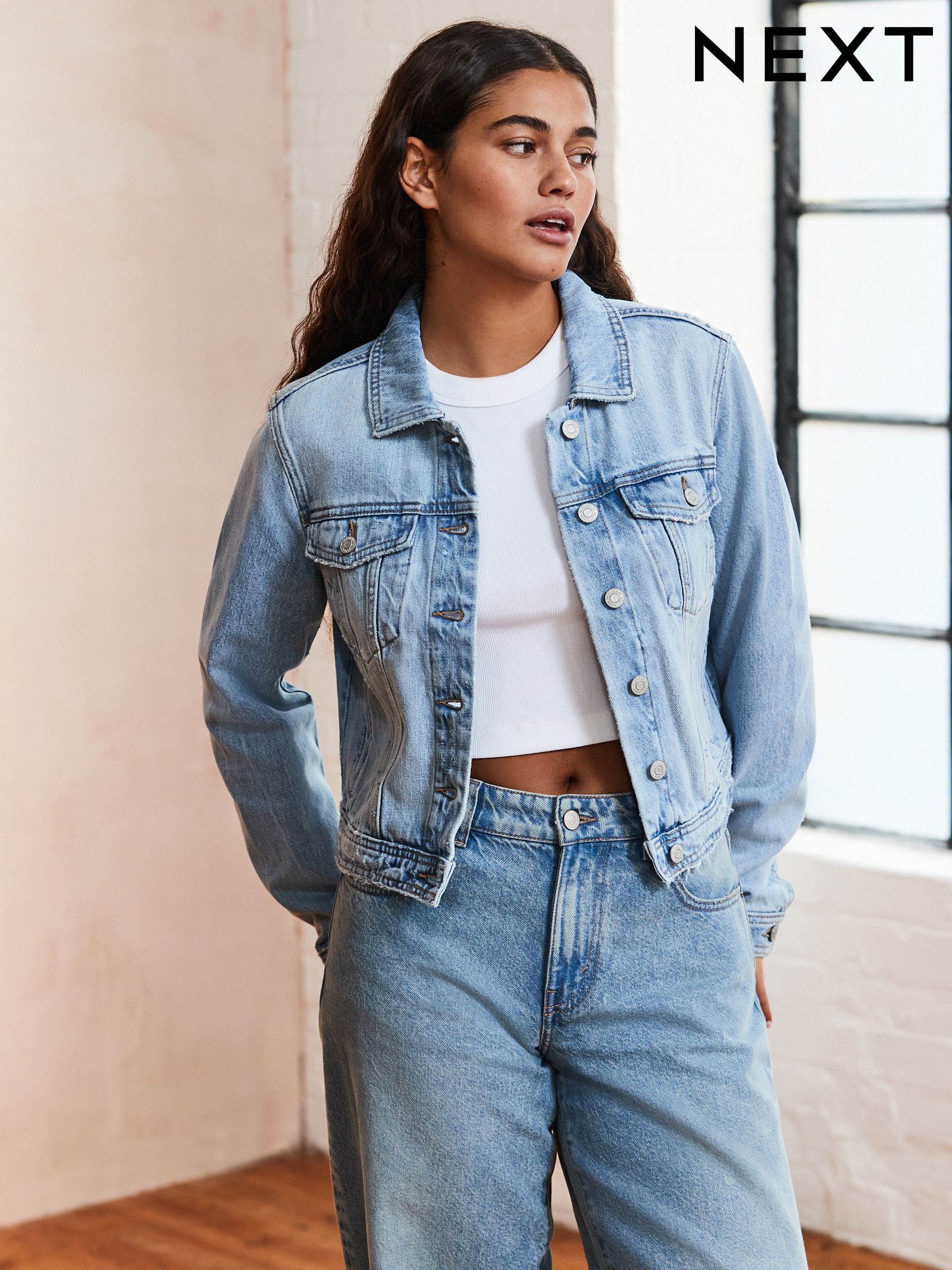 Womens Denim Jackets | Blue & White Denim Jackets | Next Poland