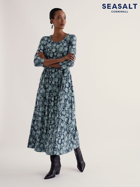 Blå - Seasalt Cornwall Emily Cotton Blend A-line Maxi Dress