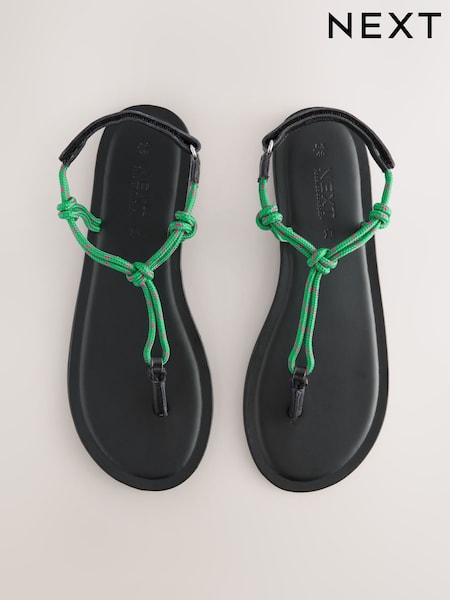 Зеленая кожа - Forever Comfort® Knotted Rope Toe Thong Sandals (E55013) | €27