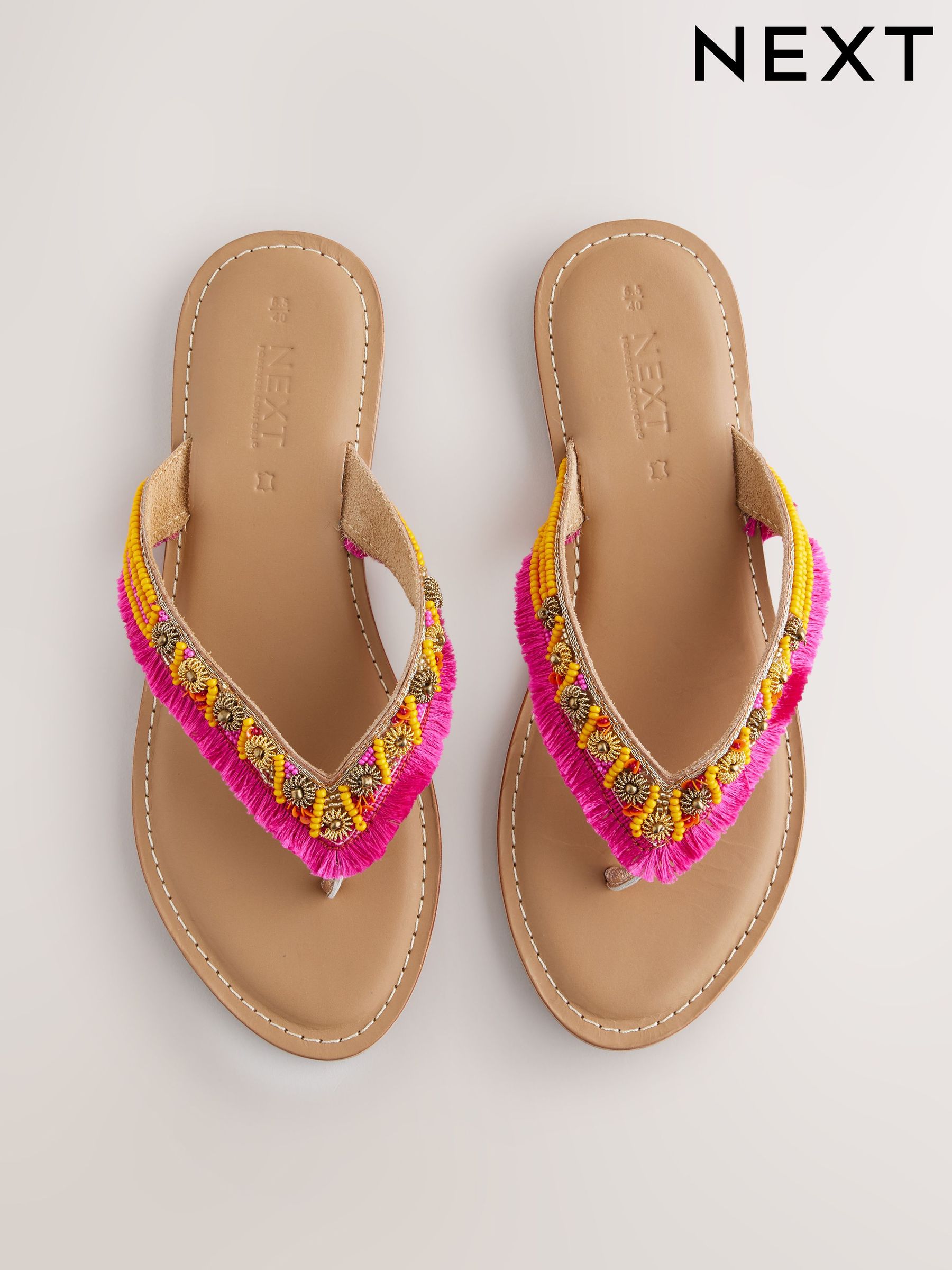 Women's Sandals Pink Flat Wide Footwear | Next Luxembourg
