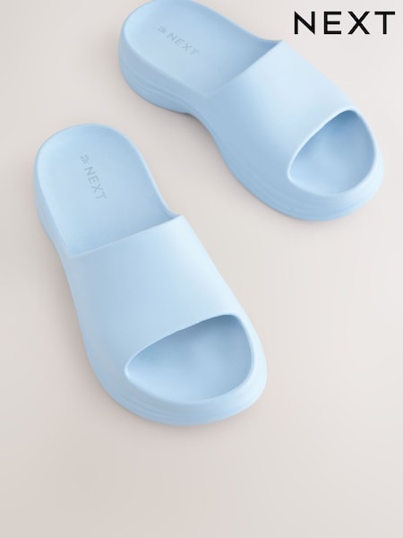Blue Chunky Beach Sliders Sandals (E55027) | R$ 155