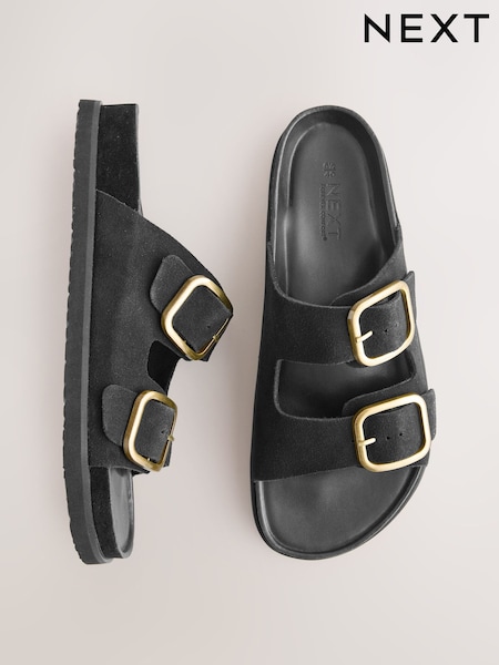 נעלי סירה מזמש - Forever Comfort® Premium Double Strap Footbed Sandals (E55028) | ‏113‏₪