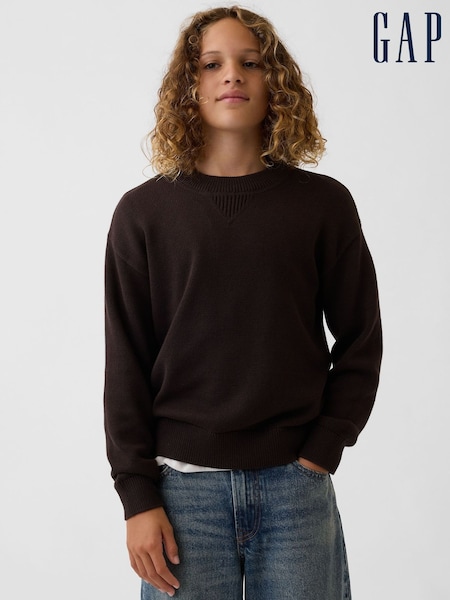 Brun - Gap Relaxed Jumper (4-13år)