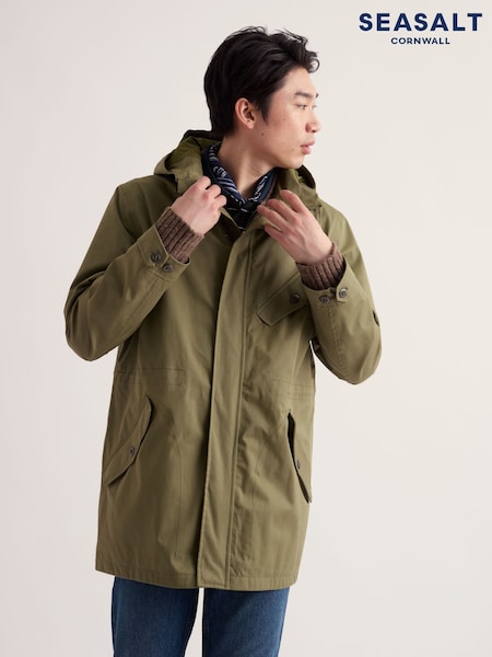 Verde - Regular Seasalt Cornwall Atlantek Waterproof Parka Coat