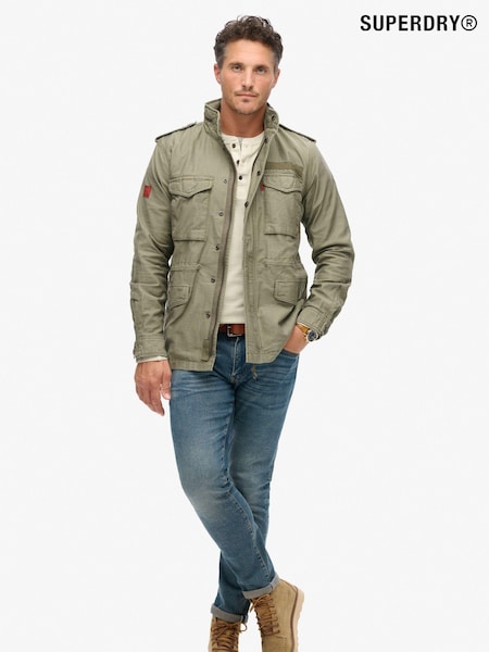 Superdry Green 100% Cotton Vintage Military M65 Jacket (E55127) | € 75