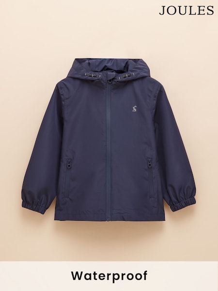 כחול כהה - Joules Rainwell Waterproof Packable Raincoat With Hood (E55171) | ‏171‏₪ - ‏196‏ ₪