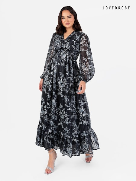 Lovedrobe Smock Maxi Black Dress With Neckline (E55239) | 46 €