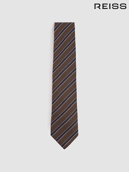 Reiss Aruttas Textured Striped Tie (E55278) | ‏423‏₪