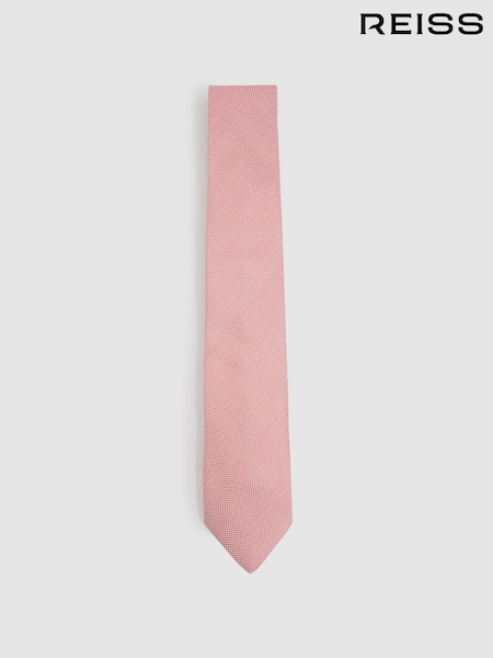 Reiss Dark Pink Ceremony Textured Silk Blend Tie (E55307) | €63