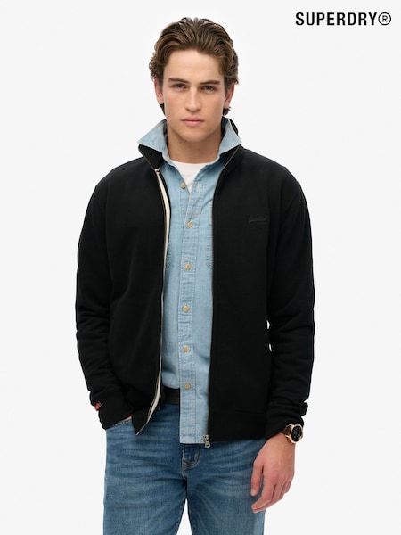 Superdry Black Essential Logo Loose Fit Track Top (E55404) | R$ 495