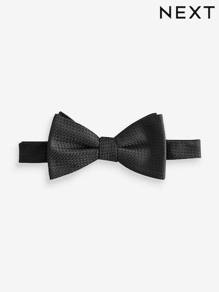 Black Textured Bow Tie (E55748) | 34 QAR