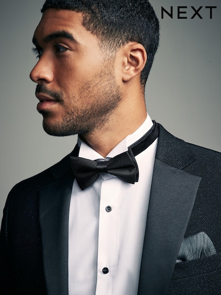 Black Glitter Bow Tie (E55765) | AED30