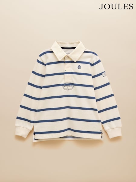 Joules Boys' Rugby Club Blue Shirt (E55824) | R$ 285 - R$ 345