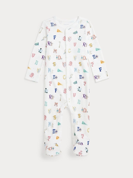 Polo Ralph Lauren Baby Cream Riley Sheehey 100% Cotton Babygrow (E55827) | 330 LEI