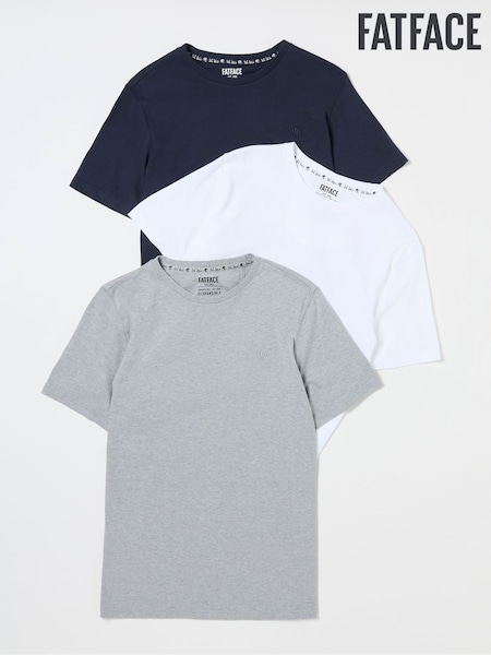 FatFace Blue T-Shirt 3 Pack (E56125) | €39.50