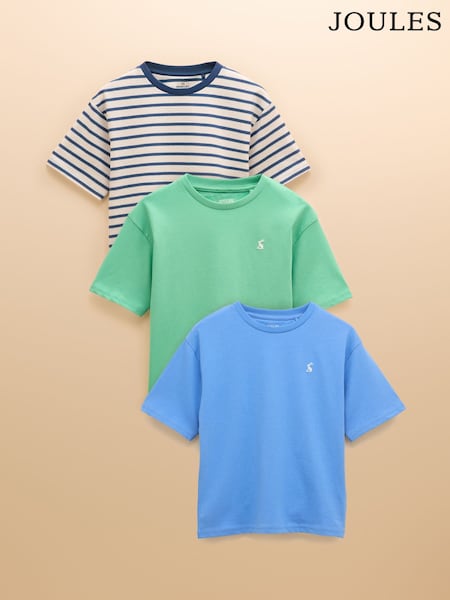 Mehrfarbig/Marineblau - Joules Let's Go Pack of Three T-Shirts (E56231) | 37 € - 47 €