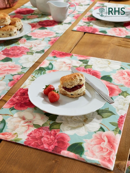 RHS Green Rose Garden Outdoor 100% Cotton Placemats 2 Pack (E56257) | €27