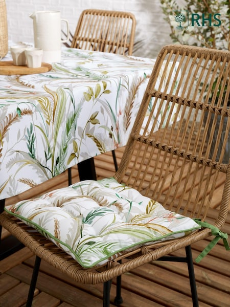 RHS Natural Ornamental Grasses Outdoor 100% Cotton Seat Pad (E56261) | AED116