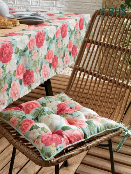 RHS Green Rose Garden Outdoor 100% Cotton Seat Pad (E56280) | 99 QAR