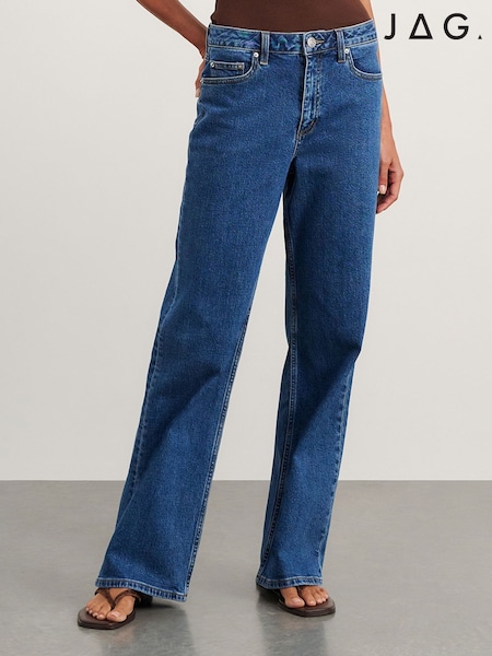 Blue - Jag Billie Regular-fit Wide Leg Jeans