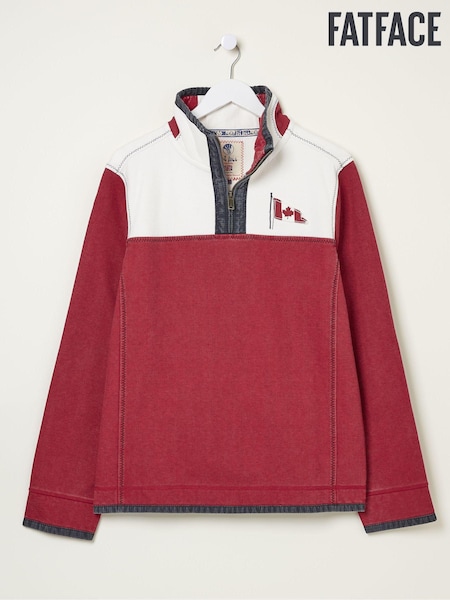 FatFace Airlie Red Panel Sweatshirt (E56452) | R$ 590