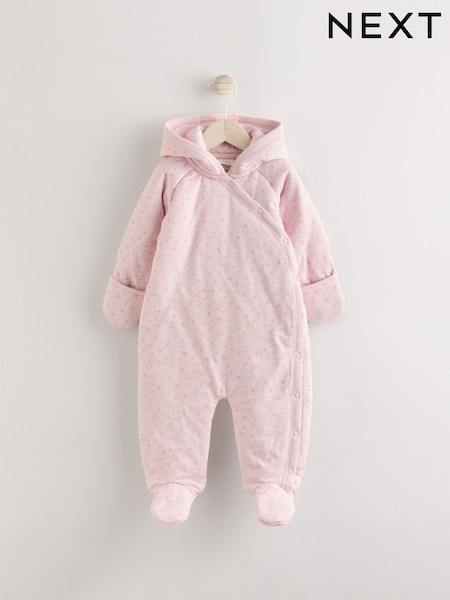 Pink Cosy Baby Jersey Wadded Wrap All-In-One (0-18mths) (E56505) | kr401 - kr434