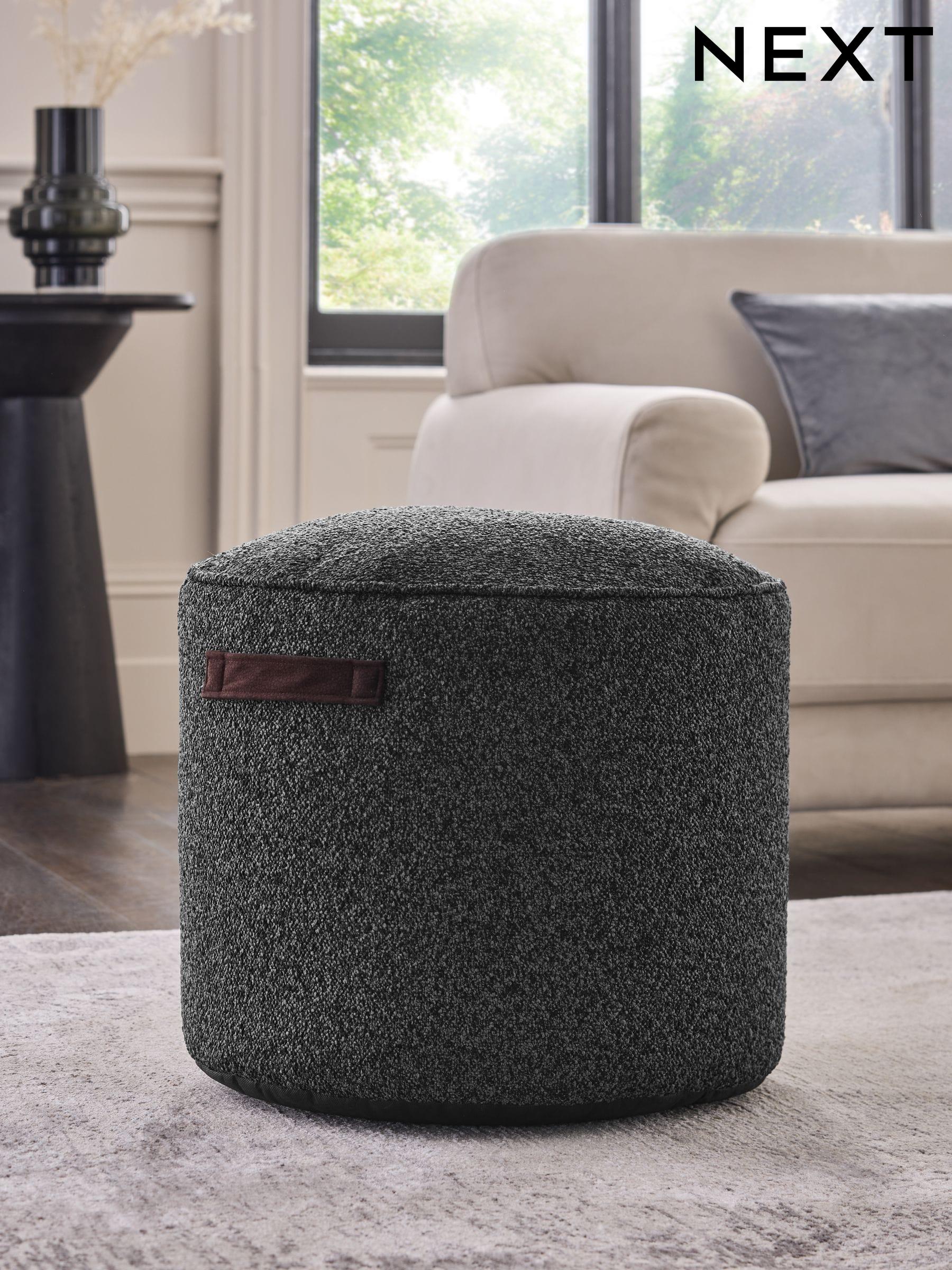 Next pouffe grey discount