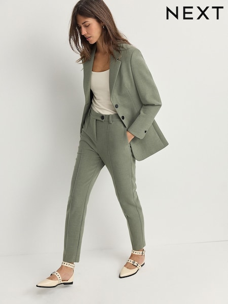 Зелений відтінку шавлії - Sculpting Slim Leg Trousers (E57201) | 1 484 грн