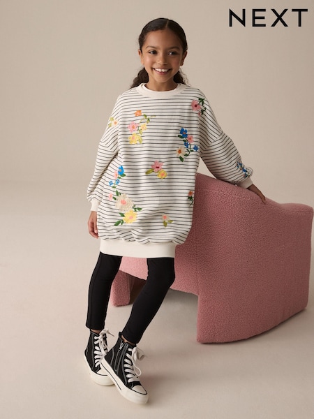 Black/White Jumper Dress (3-16yrs) (E57236) | €21.50 - €28