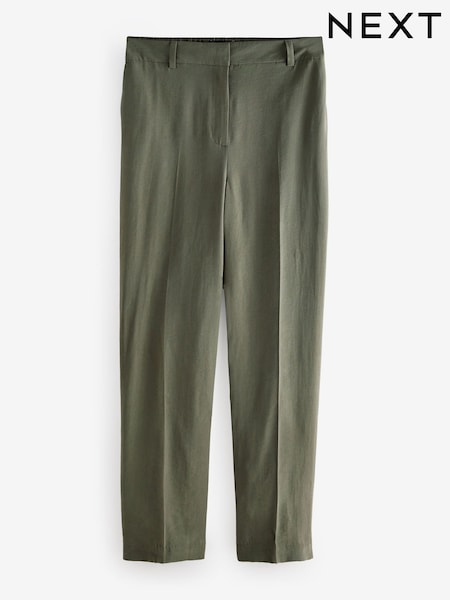 Green Elastic Back Straight Leg Modal Trousers (E57508) | 1,590 UAH