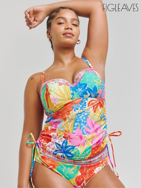 Figleaves Pink Frida Bandeau Tankini Top (E57562) | €23
