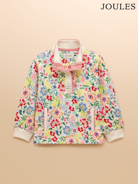 Joules Girls' Burnham Multi Funnel Neck Sweatshirt (E58055) | R$ 255 - R$ 285