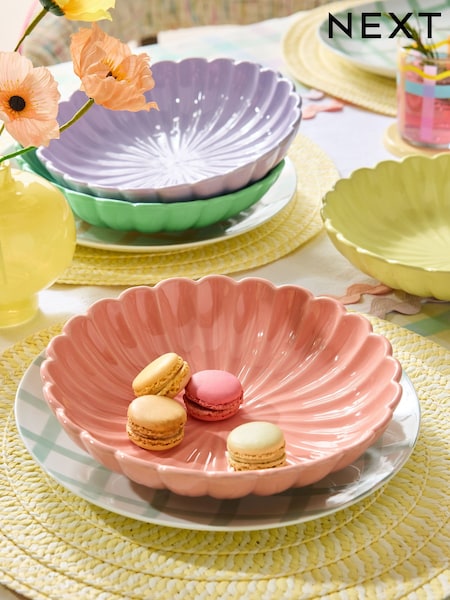 Set Of 4 Flower Pasta Bowls (E58324) | € 43