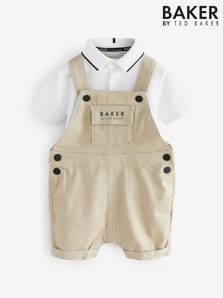 صخري - Baker By Ted Baker Dungaree And Polo Shirt Set (E58576) | ‏226 ر.ق. - ‏243 ر.ق.