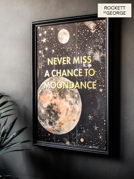 Rockett St George Black/Gold Printed Framed Wall Art (E58787) | €52