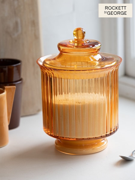 Rockett St George Orange Glass Large Storage Jar (E58792) | €40