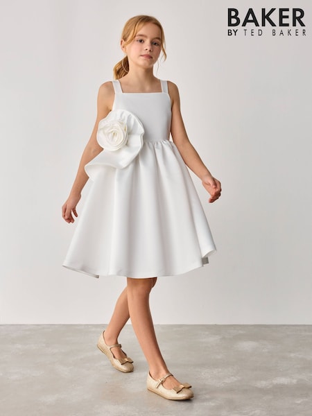 Baker by Ted Baker Satin Corsage Occasion Dress (E58840) | €85 - €92