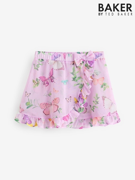 Baker by Ted Baker Printed Chiffon Cover-Up Swim Skirt (E58900) | AED84 - AED108
