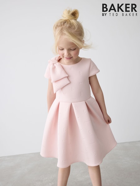 Rose pâle - Baker By Ted Baker Bow Scuba Dress (E58922) | € 47 - € 55