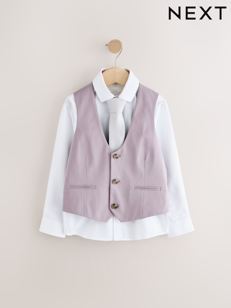 Lilac Purple Waistcoat Set (12mths-16yrs) (E58953) | EGP1,920 - EGP2,460