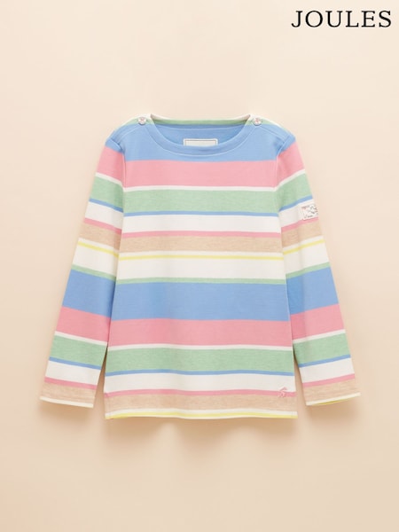 צבעוני - Joules Girls' Harbour Long Sleeve Jersey Top (E59013) | ‏80‏₪ - ‏101‏ ₪