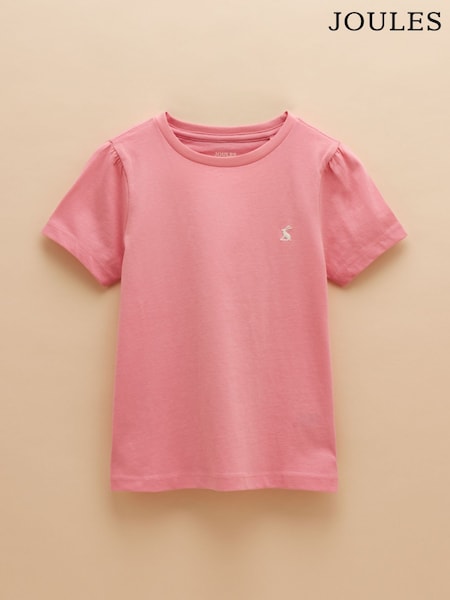 Joules Let's Go 100% Cotton Pink Short Sleeve T-Shirt (E59023) | AED52 - AED76